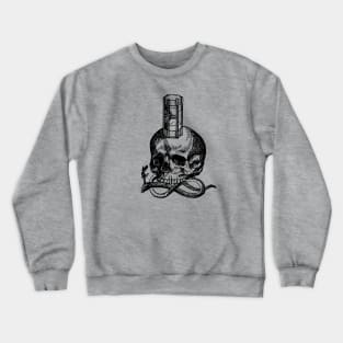 Memento Mori - Skull and Hourglass Crewneck Sweatshirt